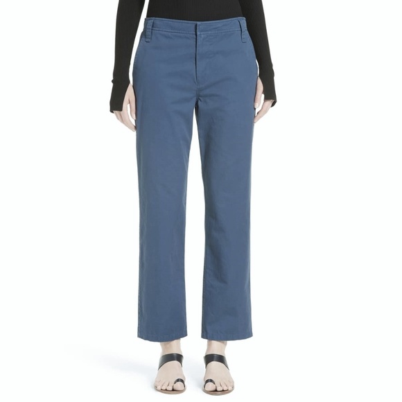 Tibi Pants - NWT! Tibi Slouchy Blue Enzyme Twill Chino Pants